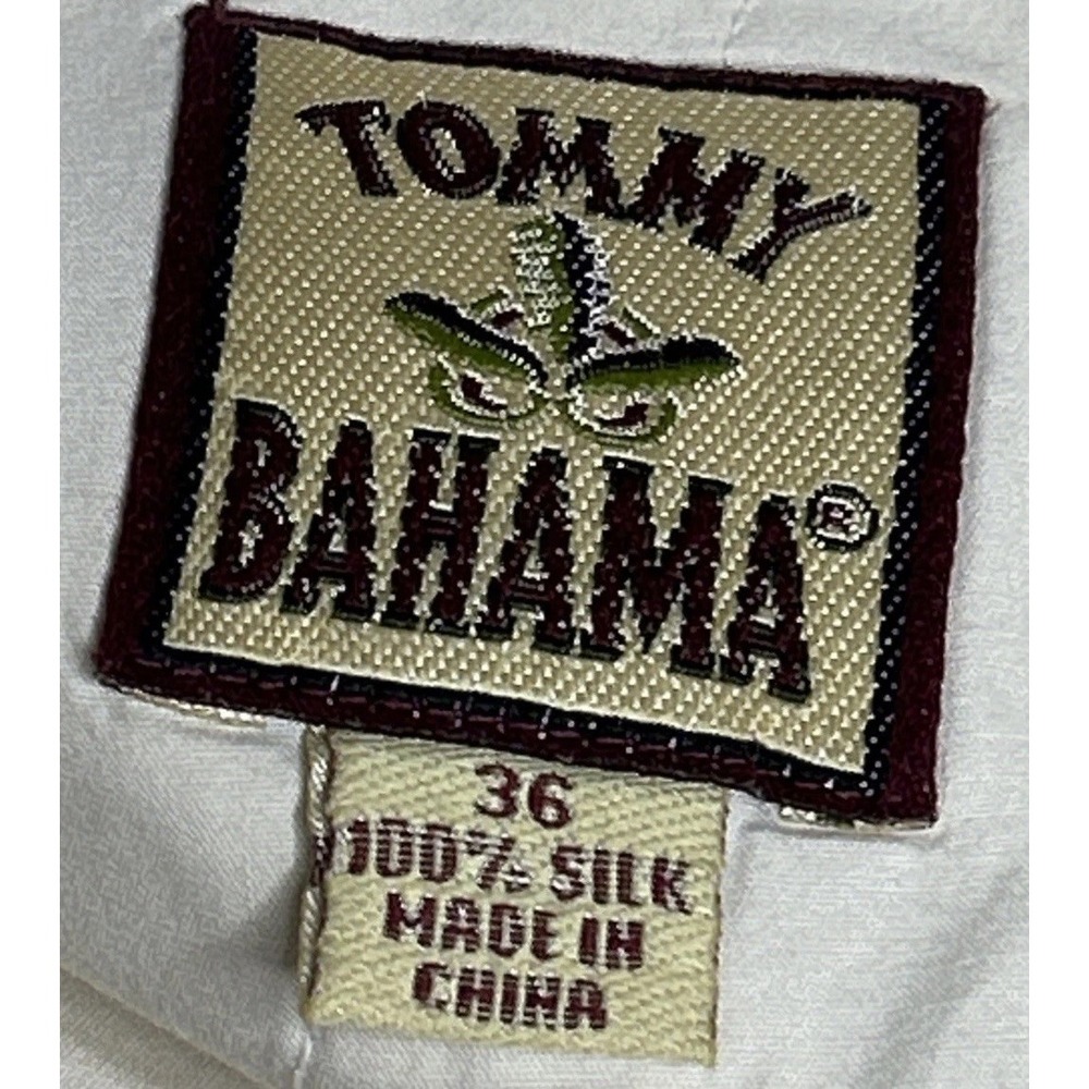 Tommy Bahama Shorts Men's 38/9 100% Silk Beige Pleated Front Pocket Chino(374) - Picture 7 of 7